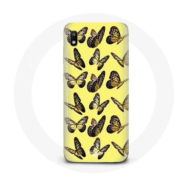 Coque - Samsung - Galaxy A10 - Fjärilar - Gul - Mjuk Gul