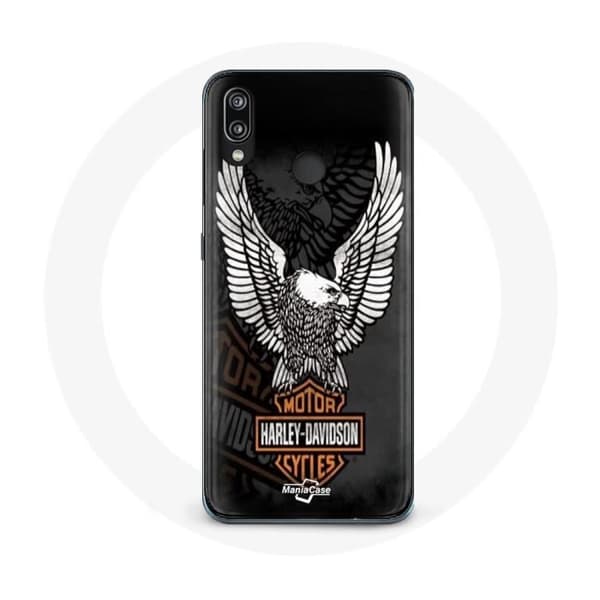 Cover til Huawei P20 Lite - Harley Davidson - Ørn Logo - Blød - Sort - Beskyttelse