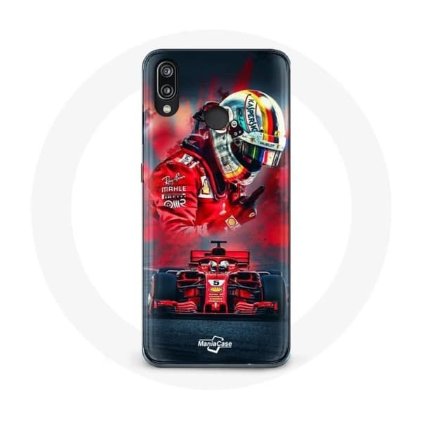 Coque - Formel 1 - P20 Lite - Rød - Sebastian Vettel - Blød Röd