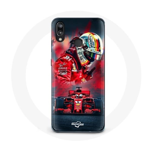 Coque - Formule 1 - P20 Lite - Röd - Sebastian Vettel - Flexibel Röd