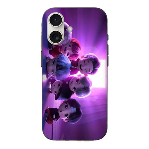 Coque - BTS - Iphone 16 Plus - Pehmeä - Violetti - Kpop