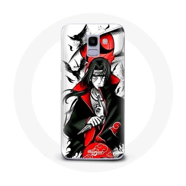 Coque för Samsung Galaxy A8 2018 Itachi Uchiwa Naruto Anime Teaser