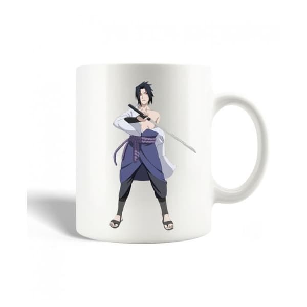 Mugg i keramik - Sasuke Uchiha - Naruto - 30cl - Diskmaskin vänlig - Vit