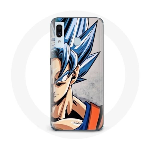 Coque för Samsung Galaxy A20 Anime Dragon Ball Goku Blått Hår