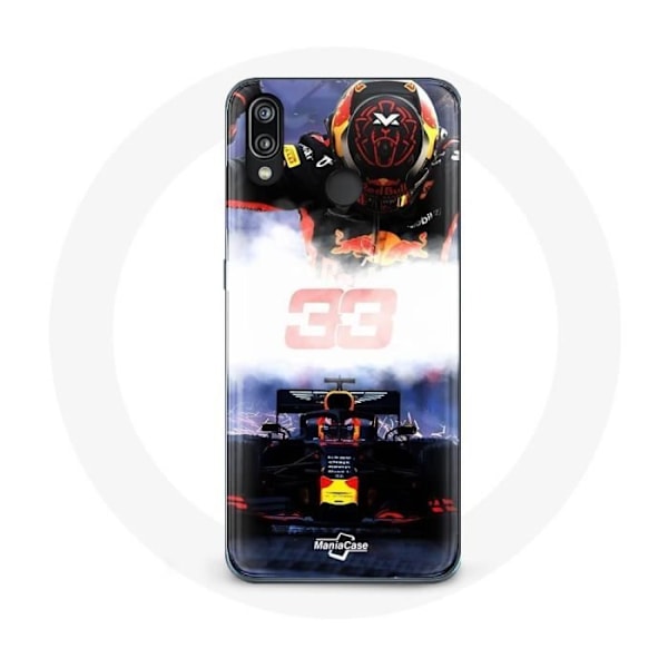 Skydd för Huawei P20 Lite Formel 1 Max Verstappen F1-förare svart röd och gul