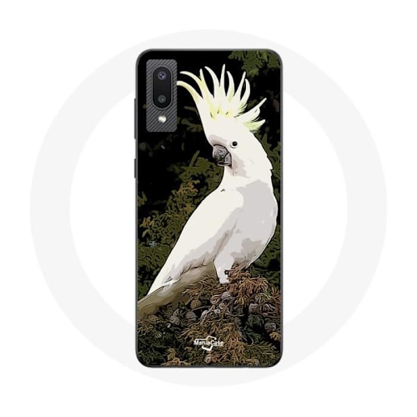 Coque - Kakaduor - Samsung Galaxy A02 - Mjuk - Vit - Papegojor Vit