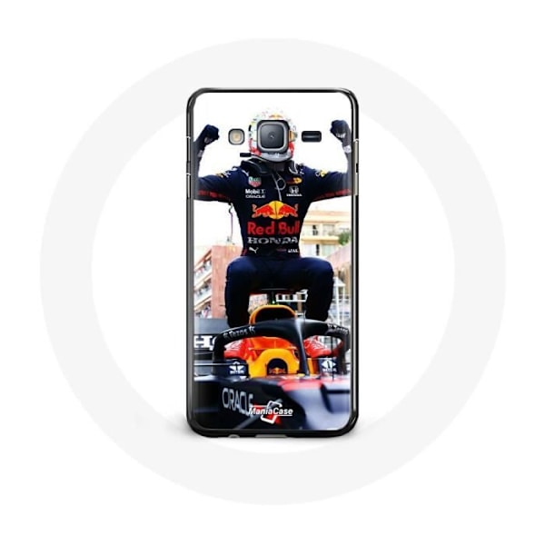 Skydd för Samsung Galaxy Grand Prime Formel 1 Max Verstappen F1-förare svart röd och gul