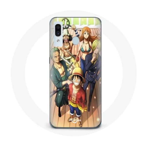 Coque - Maniacase - Samsung Galaxy A30 - One Piece Luffy - Blød - Sort