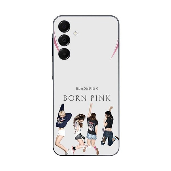 Coque för Samsung Galaxy A15 blackpink born pink Kpop Maniacase SVART