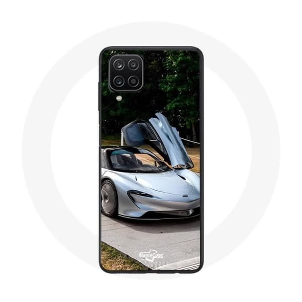 Coque - McLaren - Galaxy A12 - Suoja - Kovaa - Urheilullinen Grå