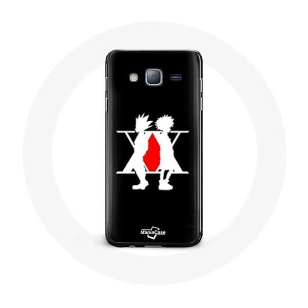 Coque för Samsung Galaxy Grand Prime Hunter x Hunter Manga Logotyp Svart Bakgrund