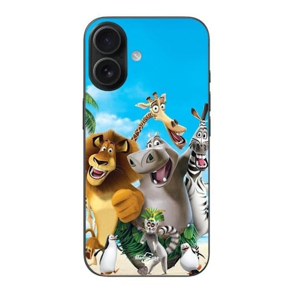 Coque - Maniacase - Iphone 16 Plus - Sort - Anime - Blød