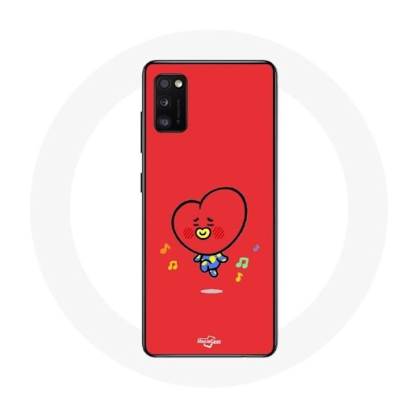 Skyddsfodral för Samsung Galaxy S20 Plus BTS Bangtan Killar BT21 TATA V Röd Bakgrund