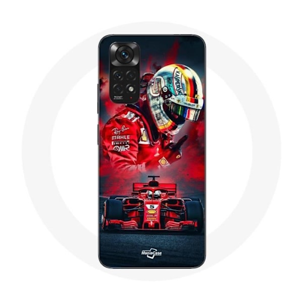 Coque för Xiaomi Redmi Note 11 4G Formel 1 Sebastian Vettel F1-förare Röd