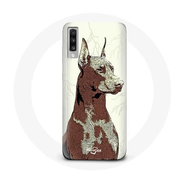 Mobilskal för Samsung Galaxy A50 Doberman hundras