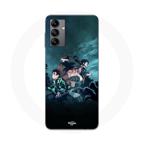 Coque - Maniacase - Galaxy A04s - Sort - Blød - Demon Slayer Svart