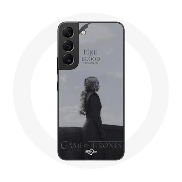 Coque för Samsung Galaxy S22 Game of Thrones Säsong 8 Daenerys Targaryen eld och blod Tronen av eld