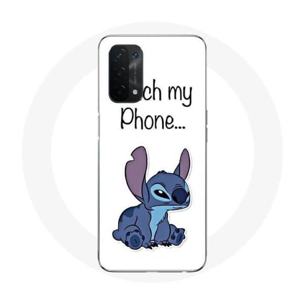 Coque Oppo A74 Lilo ja Stitch söpö valkoinen tausta