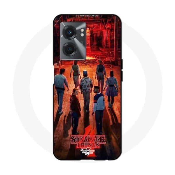 Coque - Maniacase - Realme V23 - Sort - Blød - Stranger Things sæson 4