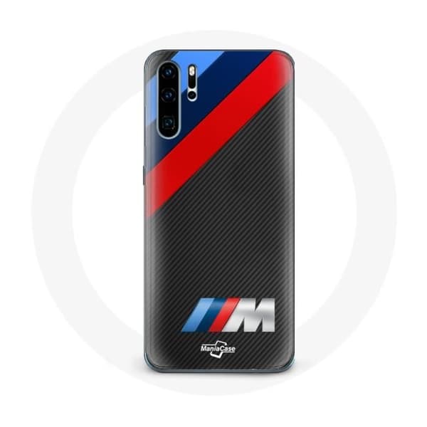 Coque - MANIACASE - Huawei P30 - Blød - Sort - BMW M Collection Logo