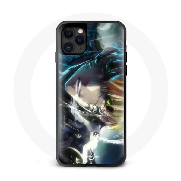 Telefonfodral - Maniacase - Iphone 11 - Design One Punch Man - Mjukt - Svart