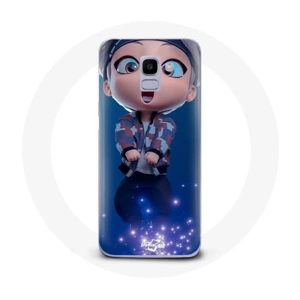 Cover til Samsung Galaxy J6 2018 BTS TinyTAN Animation V Mic Drop