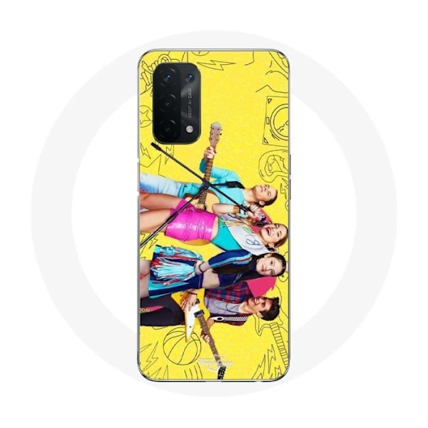 Coque för Oppo A74 5G Fortsätt Ditt Dröm Musikaffisch