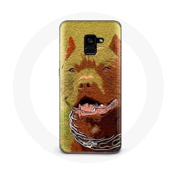 Coque för Samsung Galaxy A8 Plus American Pit Bull Terrier