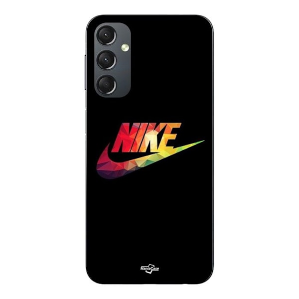 Coque - Nike - Samsung Galaxy A24 - Färgad logotyp - Mjuk - Svart Svart, Färgglad