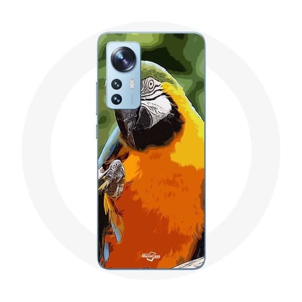 Coque för Xiaomi Mi 12 / 12X Aras Papegoja Orange grön