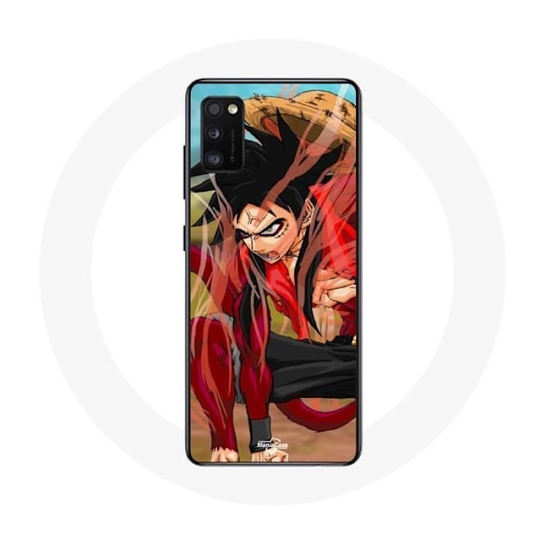 Coque - Maniacase - Samsung Galaxy A41 - Luffy Gear 5 - Mjuk - Skydd och dekoration Svart