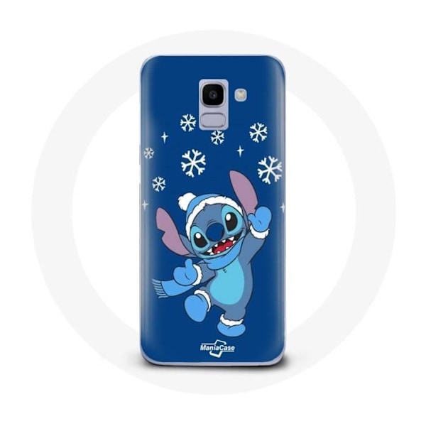Coque - Samsung - Galaxy J6 2018 - Mjuk - Snöjuligt stickat - Blå Blå