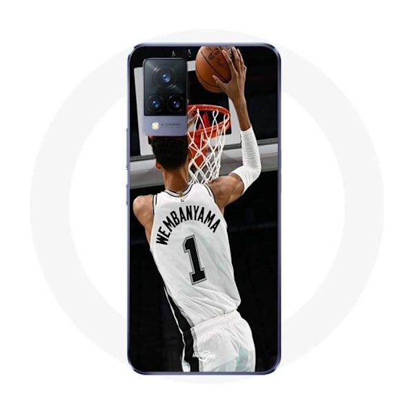 Coque - Maniacase - Vivo v21 5G - Victor Wembanyama - Svart - Mjuk svart