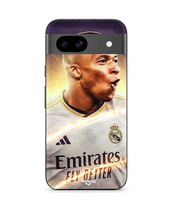 Cover - MANIACASE - Google Pixel 8a - Kylian Mbappe - Sort - Blød Svart