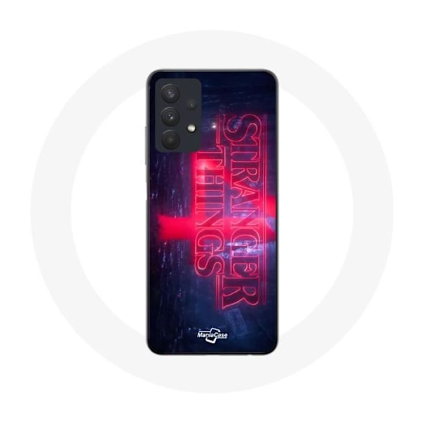 Coque till Samsung Galaxy A32 5G Stranger Things Logotyp Transparent Säsong 4 Trailer 2022