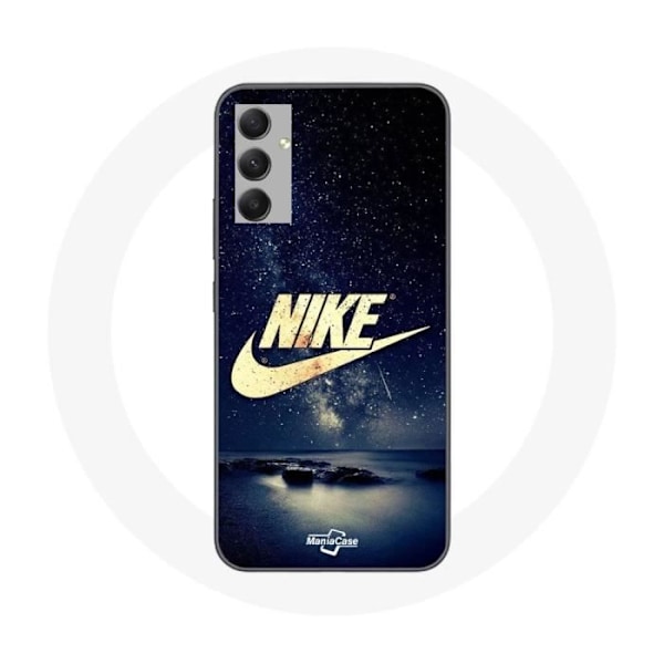 Coque - Nike - Galaxy A34 5G - Svart - Guld - Mjuk Doré, Stjärnig Natt