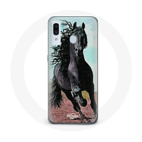 Skydd för Samsung Galaxy A30 Svart Häst Av Frizisk Ras