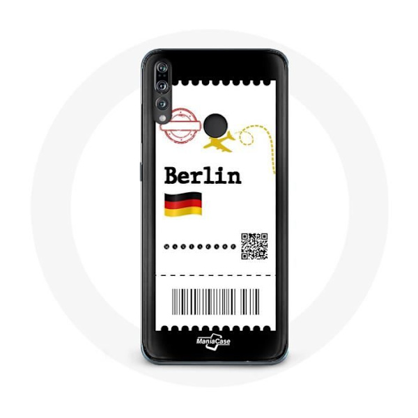 Coque - Huawei - P30 Lite - Blød - Sort - Flybillet Berlin