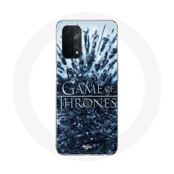Coque för Oppo A74 Game of Thrones säsong 8 Avsnitt 1 Järntronen Karaktärer logga Grå