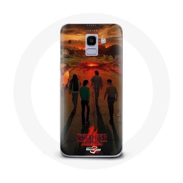Coque för Samsung Galaxy A8 2018 Stranger Things Säsong 4 Affisch Konst Utrustning av Nya Théo