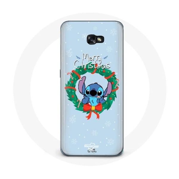 Coque för Samsung Galaxy A3 2017 Stitch snö glad jul blå