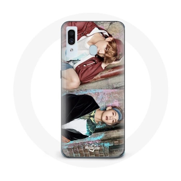 Coque för Samsung Galaxy A20e BTS Kim Taehyung och Jungkook Taekook Teaser Not Today Du går aldrig ensam