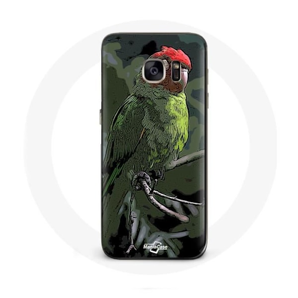 Coque för Samsung Galaxy S6 Edge Pionus Papegoja Röd Grön