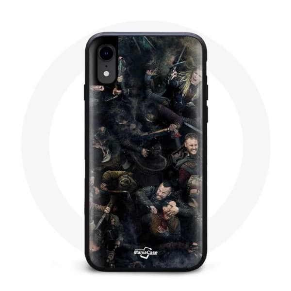 Coque - Vikings - Iphone XR - Rigide - Noir - Hahmot Taide