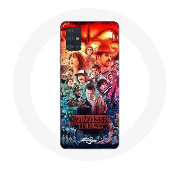 Skydd för Samsung Galaxy A51 5G Stranger Things Teaser Säsong 4 Affisch Karaktärer Konst
