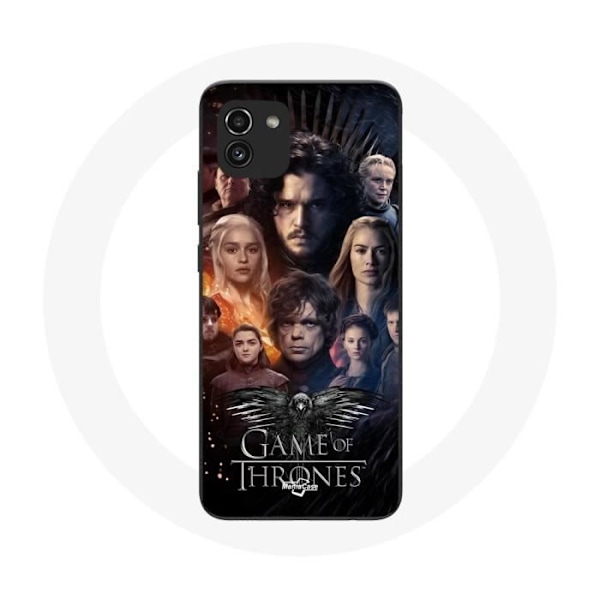 Coque - Game of Thrones - Samsung Galaxy A03 - Silikonmjukt - Grå - Blandet Svart