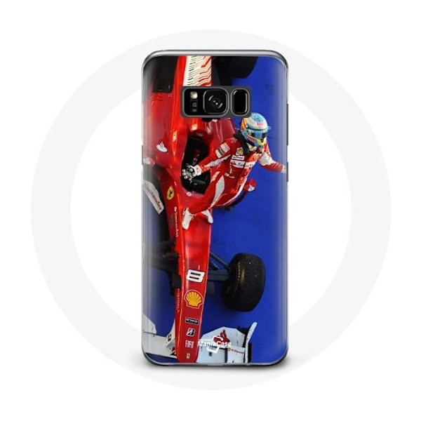Coque för Samsung Galaxy S8 plus Formel 1 Fernando Alonso F1-förare Röd