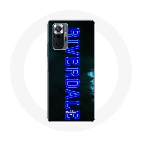 Skydd - Xiaomi - Redmi Note 10 Pro - Silikon - Mjuk - Blå logotyp Blå