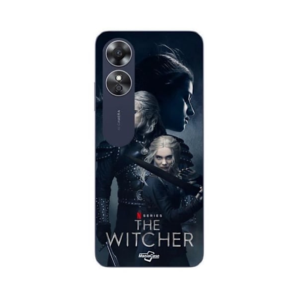 Coque Oppo A17 The Witcher Geralt Yennefer Ciri Svärd Maniacase