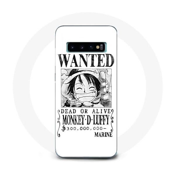 Coque för Samsung Galaxy s10 edge One Piece Manga affisch av sökande Vit